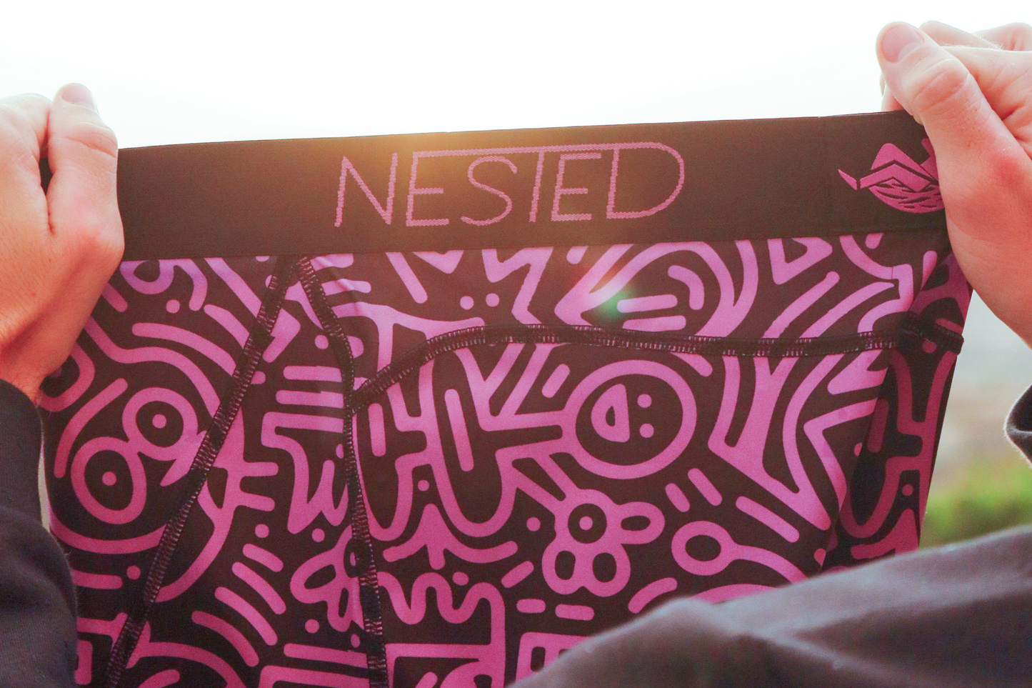 Nested Underwear Doodle Purple